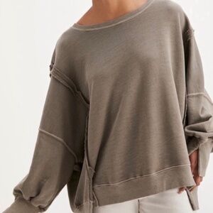 We The Free People Camden Sweatshirt Size S Dolphin